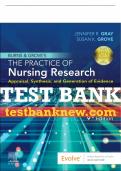 Test Bank For Burns and Grove's The Practice of Nursing Research, 9th - 2021 All Chapters - 9780323673174