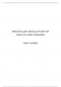 Summary for Molecular Regulation of Health and Disease