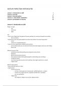 All lecture notes for the course Law & Security from Security Studies