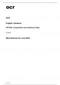 ocr A Level English Literature H472/02 Question Paper and Mark Scheme June2023.