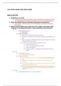 102 STUDY GUIDE FOR FINAL EXAM question and answers