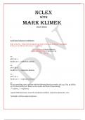 NCLEX with MARK KLIMEK 2023/2024