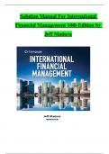 Solution Manual For International Financial Management 14th Edition by Jeff Madura