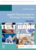 Test Bank For Applied Pharmacology for Veterinary Technicians, 6th - 2021 All Chapters - 9780323680684