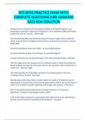 NYS BEFO PRACTICE EXAM WITH COMPLETE QUESTIONS AND ANSWERS 2023 NEW SOLUTION
