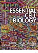Test Bank for Essential Cell Biology 5th Edition by Bruce Alberts, Alexander D Johnson, David Morgan, Martin Raff, Keith Roberts, Peter Walter ISBN 9780393691092 (2)