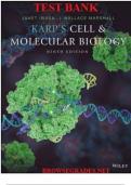 Test Bank for Karp’s Cell and Molecular Biology, 9th Edition, Gerald Karp