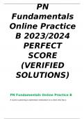 PN Fundamentals Online Practice B 2023/2024 PERFECT SCORE (VERIFIED SOLUTIONS)