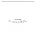 Samenvatting Developmental Psychopathology 