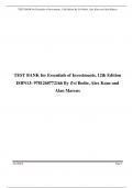 TEST BANK for Essentials of Investments, 12th Edition ISBN13: 9781260772166 By Zvi Bodie, Alex Kane and Alan Marcus. Complete Chapters 1-22 Updated A+
