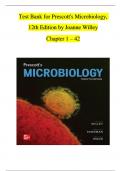 TEST BANK For Prescotts Microbiology 12th Edition By Willey All Chapters 1 - 43, Complete Newest Version
