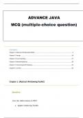 ADVANCE JAVA MCQ (multiple-choice question)