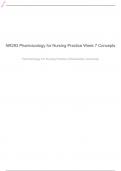 NR293 Pharmacology for Nursing Practice Week 7 Concepts| Infection