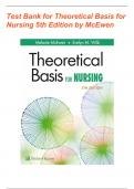Theoretical Basis for Nursing 5th Edition McEwen Test Bank | Chapter 1 - 20 