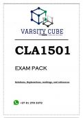 CLA1501 EXAM PACK 2023