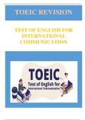 TOEIC: Intermediate Relationships BetweenThings or Ideas Vocabulary S5