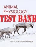 TEST BANK for Animal Physiology, 5th Edition Hill by Wyse and Anderson ISBN: 9780197552438. (Complete Chapters 1-30)