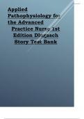 Applied Pathophysiology for the Advanced Practice Nurse 1st Edition Dlugasch Story Test Bank..pdf