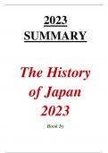 2023 SUMMARY The History of Japan 2023 Book by History Book