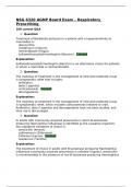 NR509 APEA EXAMS RESPIRATORY  CORRECTLY ANSWERED / LATEST UPDATE VERSION / GRADED A+