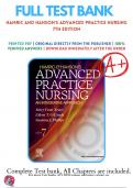 Test Bank - Hamric and Hanson’s Advanced Practice Nursing: An Integrative Approach 6th, 7th Edition Tracy