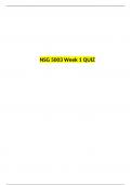 NSG5003/ NSG5003 Week 1 Quiz-Answers, NSG 5003: Advanced pathophysiology: South University (Secure High Grade)