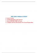 NSG 6001 Mid Term exam ( Version 2): Advanced Practice Nursing I, South University