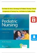 TEST BANK For Davis Advantage for Pediatric Nursing: Critical Components of Nursing Care, 3rd Edition by Kathryn Rudd, All Chapters 1 - 22, Complete Newest Version
