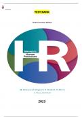 Managing Human Resources 10th Edition by Shad Morris, Monica Belcourt, George W Bohlander, Scott Snell, Parbudyal Singh  - Complete, Elaborated and Latest(Test Bank) ALL(1-15) Chapters included updated for 2023