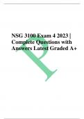 NSG 3100 Exam 4 with complete solutions(2023 Actual test) When the client's serum sodium level is 120 mEq/L, the priority nursing assessment is to monitor the status of which body system? Correct Answer: Neurological While assisting the client with mea