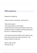 APEA pregnancy Questions & Answers 2023 ( A+ GRADED 100% VERIFIED)