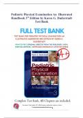 Pediatric Physical Examination An  Illustrated Handbook 3rd E by Karen G. Duderstadt Test Bank - (GRADED A+) Q&A EXPLAINED LATEST 2023