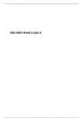 NSG 6005 Week 6 Quiz 6, (Version 2) NSG6005: ADVANCED PHARMACOLOGY, South University