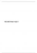 NSG 6005 Week 4 Quiz 4, (Version 1) NSG6005: ADVANCED PHARMACOLOGY, South University