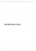 NSG 6005 Week 2 Quiz 2, (Version 2) NSG6005: ADVANCED PHARMACOLOGY, South University