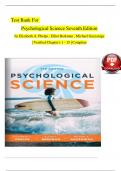 Psychological Science, 7th Edition TEST BANK by Michael Gazzaniga, Elizabeth A. Phelps, | Verified Chapter's 1 - 15 | Complete Newest Version