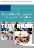 Test Bank For Front Office Management For The Veterinary Team, 3rd - 2020 All Chapters - 9780323570404