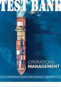 TEST BANK for Operations Management (Canadian Edition) 7th Edition by William Stevenson, Hydeh Mottaghi and Behrouz Bakhtiari. ISBN 9781264159857, ISBN-