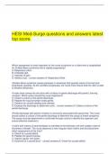  HESI Med-Surge questions and answers latest top score.