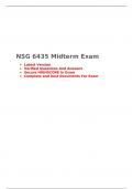 NSG 6435 Midterm Exam (Version 1), South University