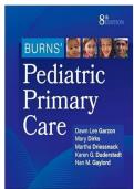 Test Bank For Burns' Pediatric Primary Care 8th Edition By Mary Dirks||ISBN NO;10,0323882315||ISBN NO;13,978-0323882316||All Chapters||Complete Guide A+