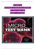 TEST BANK For Microbiology: An Introduction 13th Edition by Tortora, Funke, Case, Chapter's 1 - 28 (Verified by Experts)