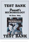 TEST BANK PRESCOTT'S MICROBIOLOGY 11TH EDITION, WILLEY Prescott's Microbiology 11th Edition by Joanne Willey Test Bank