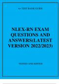 NLEX RN EXAM QUESTIONS AND ANSWERS