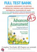 Test Bank for Advanced Assessment 4th Edition Interpreting Findings and Formulating Differential Diagnoses By Mary Jo Goolsby; Laurie Grubbs | 9780803668942 | 2018-2019 | Chapter 1-22 | All Chapters with Answers and Rationals