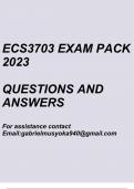 International Finance(ECS3703 Exam pack 2023)
