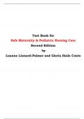 Test Bank for Safe Maternity & Pediatric Nursing Care Second Edition by  Luanne Linnard-Palmer and Gloria Haile Coats 