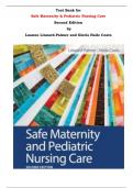 Test Bank for Safe Maternity & Pediatric Nursing Care Second Edition by  Luanne Linnard-Palmer and Gloria Haile Coats |All Chapters, Complete Q & A, Latest|