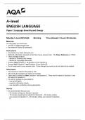 AQA A-LEVEL  ENGLISH LANGUAGE  Paper 2 Language diversity and change  7702-2-QP-EnglishLanguage-A-5June23