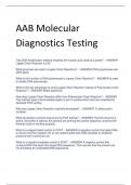 Latest AAB Molecular Diagnostics Testing Exam